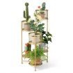 6-tier Folding Metal Plant Stand with Folding Design for Garden/Patio