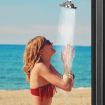 2.2M 35L Outdoor Solar Heated Shower with Free-Rotating Shower Head