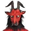 Satanic Beast Latex Mask, Red