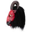 Satanic Beast Latex Mask, Red