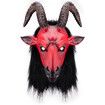 Satanic Beast Latex Mask, Red