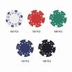 500 Poker Card Chips Professional Casino Dice Dealer Game Play Set Small Big Blind Holographic Eagle Aluminium Case