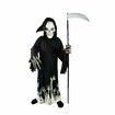 Grim Reaper Costume Kids Glow in the Dark Deluxe Phantom Halloween Party Carnival 130-140cm Spooky Dress Up Cosplay