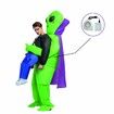 Inflatable ET Alien Costume  Funny Blow up Costume Cosplay Party Christmas Halloween Costume for Adult 150-190CM