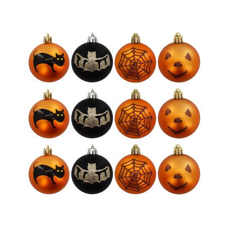 Halloween Decoration Pendants, Haunted House Theme, Bar KTV Shopping Supplies, Bat Balls, Pack 12