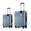 2 PCS Luggage Set Suitcases Carry On Spinner Traveller Bags Cabin Hard Shell Case Trolley Lightweight Travel Storage Rolling TSA Lock Ice Blue