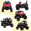 Kids Electric Car UTV Battery Remote Control Ride On Toy Vehicle Charging Off Road Racing Jeep 12V Red Lights Music Radio Rear Storage