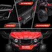 Kids Electric Car UTV Battery Remote Control Ride On Toy Vehicle Charging Off Road Racing Jeep 12V Red Lights Music Radio Rear Storage