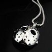 Men's Stainless Steel Jason's Mask Hollow Openwork Pendant Necklace, 24 inch Keel Link Chain