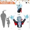 2.8m Halloween Inflatables Outdoor Decorations Vampire, Halloween Blow Up Yard Decorations with Build-in LED for Yard Lawn Party Garden