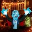 2.8m Halloween Inflatables Outdoor Decorations Vampire, Halloween Blow Up Yard Decorations with Build-in LED for Yard Lawn Party Garden