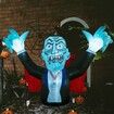 2.8m Halloween Inflatables Outdoor Decorations Vampire, Halloween Blow Up Yard Decorations with Build-in LED for Yard Lawn Party Garden