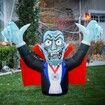 2.8m Halloween Inflatables Outdoor Decorations Vampire, Halloween Blow Up Yard Decorations with Build-in LED for Yard Lawn Party Garden