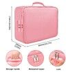 File Document Organizer Bags Fireproof Safe Lock,Multi-Layer Portable Filing Storage for Important Passport Certificates(Pink)