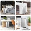 Small Garbage Can Rubbish Pedal Bin Recycling Trash Waste Stainless Steel Rectangular Trashcan Soft Closing Kitchen House Indoor 20L