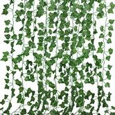 86 FT Artificial Ivy Fake Greenery Leaf Garland Plants Vine Foliage Flowers Hanging for Wedding Party Garden Home Kitchen Office Wall Decoration (12 Pack)