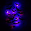 24 pcs 3d Halloween Led Night Light Bat Holiday Party Window Garage Decoration Pet