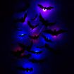 24 pcs 3d Halloween Led Night Light Bat Holiday Party Window Garage Decoration Pet
