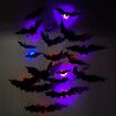 24 pcs 3d Halloween Led Night Light Bat Holiday Party Window Garage Decoration Pet