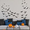 24 pcs 3d Halloween Led Night Light Bat Holiday Party Window Garage Decoration Pet