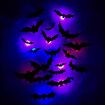 24 pcs 3d Halloween Led Night Light Bat Holiday Party Window Garage Decoration Pet