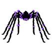 Halloween Spider Decorations, 1.2M Large Scary Spider, Realistic Light up Hairy Spider Props for Outdoor Indoor Party Decorations