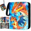 900 Cards  Binder PU HOLDER POKENMON With 50 Sleeves, 9-Pocket Card Book Holder for TCG Game Cards Collection, Sports Trading Cards Collector Album