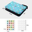 PU Leather Mini Amiibo Card Binder with Sleeves NFC Tag Game Collection Album Holds 300 Slots