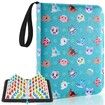 PU Leather Mini Amiibo Card Binder with Sleeves NFC Tag Game Collection Album Holds 300 Slots