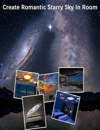 360 rotation deals starry sky projector