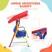 Kids Swing Chair Canopy 2 Seater Garden Hammock Outdoor Furniture Lounge Bench Patio Backyard Toddler Activity Play Centre Glider Safety Belt