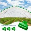 60 Pcs Greenhouse Clamps Film Row Cover Netting Tunnel Hoop Clip Frame Shading Net Rod Clip for Season Plant Extension Support (11 mm)