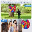 29" Large Fabric Dart Board for Kids with Sticky Ball Double-sided Pattern Design Indoor/Sport Outdoor Fun Party Play Game Toys for Age 3+