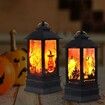 2 Pcs Halloween Decor Lantern,10 x5 x5 cm Portable LED Candle Lantern,Simulation Candle Flashing for Outdoor Indoor