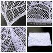 Halloween Decorations Black Lace Spiderweb Fireplace Mantle Scarf Cover for Halloween Mantle Decor Festive Party Supplies (White,45x248cm)