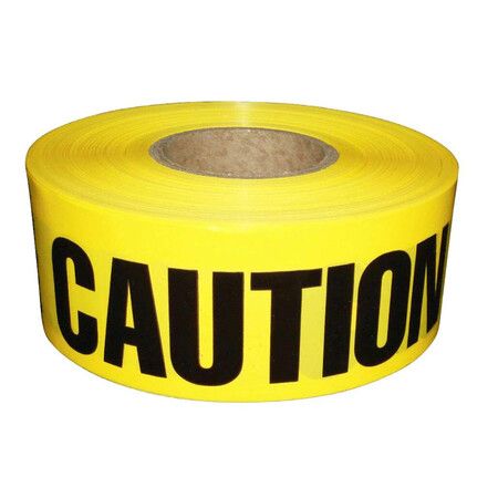 Premium Yellow Caution Tape 3 inch x 1000 feet Harzard Tape w/Bright Yellow & Bold Black Text 3" Wide for Maximum Readability Ideal Use for Danger/Hazardous Areas (1 Pack)