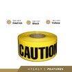 Premium Yellow Caution Tape 3 inch x 1000 feet Harzard Tape w/Bright Yellow & Bold Black Text 3" Wide for Maximum Readability Ideal Use for Danger/Hazardous Areas (1 Pack)