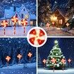 5 PCS Candy Cane Christmas Lights Lollipop Pole 100 LED Rope Bulbs Outdoor Decor Xmas Holiday Garden Pathway Marker 8 Flash Modes