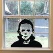 Halloween Holiday Decals Michael Myers Horror Living Room Sticker Funny Door Window Mirror Vinyl Art Decor 46 x42 cm