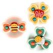 3PCS Suction Cup Spinner Toys for Age3+ Boy & Girl,Spinning Tops Toddler Toys Age 3+ Year Old Boy Birthday Gift for Infant,Sensory Baby Bath Toys for Toddlers
