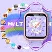 Smart Puzzle Camera Kids Watch HD Touch Screen Video Music Pedometer Alarm Clock Flashlight Activity Tracker Purple Fashion Gift Boys Girls Age 3+