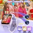 Smart Puzzle Camera Kids Watch HD Touch Screen Video Music Pedometer Alarm Clock Flashlight Activity Tracker Purple Fashion Gift Boys Girls Age 3+
