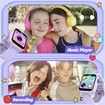 Smart Puzzle Camera Kids Watch HD Touch Screen Video Music Pedometer Alarm Clock Flashlight Activity Tracker Purple Fashion Gift Boys Girls Age 3+