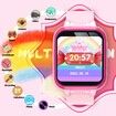 Kids Smart Watch with Puzzle Games HD Touch Screen Camera Video Music Player Pedometer Alarm Clock Flashlight Fashion Kids Smartwatch Gift for Age3+ Year Old Boys Girls Toys (Pink)