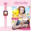 Kids Smart Watch with Puzzle Games HD Touch Screen Camera Video Music Player Pedometer Alarm Clock Flashlight Fashion Kids Smartwatch Gift for Age3+ Year Old Boys Girls Toys (Pink)