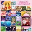 Kids Smart Watch with Puzzle Games HD Touch Screen Camera Video Music Player Pedometer Alarm Clock Flashlight Fashion Kids Smartwatch Gift for Age3+ Year Old Boys Girls Toys (Pink)