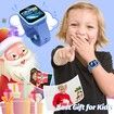 Kids Smart Watch with Puzzle Games HD Touch Screen Camera Video Music Player Pedometer Alarm Clock Flashlight Fashion Kids Smartwatch Gift for Age3+ Year Old Boys Girls Toys (Blue)