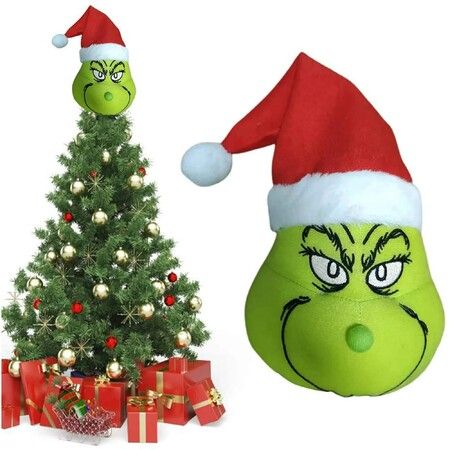 Grinch Christmas Tree Geek Stuffed Christmas Thief (1 Pack)
