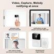 Video Doorbell Camera  Smart Remote Visual Doorbell With Voice Change HD Night Vision Auto Capture Cloud Storage