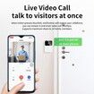 Video Doorbell Camera  Smart Remote Visual Doorbell With Voice Change HD Night Vision Auto Capture Cloud Storage